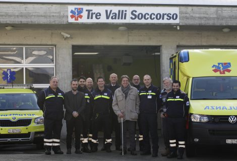 Il Presidente del Consiglio di Stato Bertoli in visita a Tre Valli Soccorso Il Presidente del Consiglio di Stato Bertoli in visita a Tre Valli Soccorso