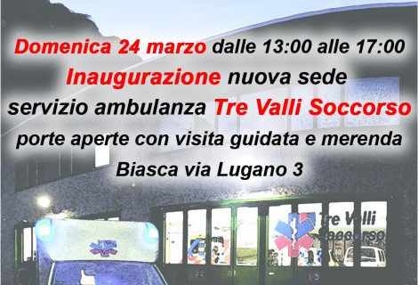 Inaugurazione Nuova Sede Tre Valli Soccorso –Domenica 24 marzo 2019– Inaugurazione Nuova Sede Tre Valli Soccorso –Domenica 24 marzo 2019–